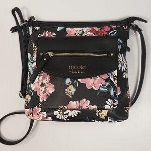 Nicole Miller Floral crossbody purse